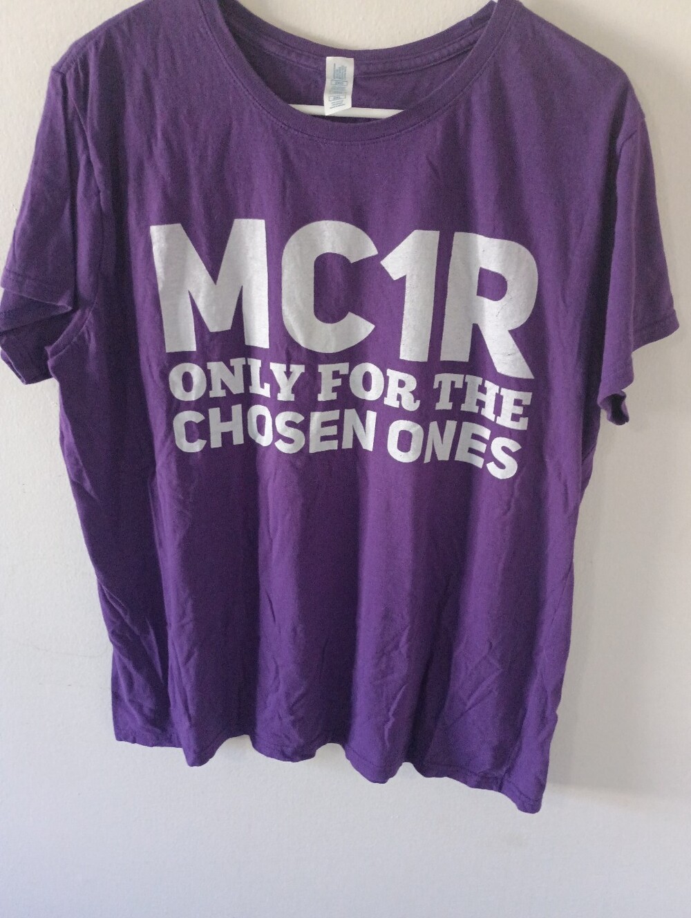 Women's Purple Graphic Tee - MC1R Only For The Chosen Ones